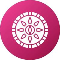 Viking Shield Icon Style vector