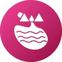 Lake Icon Style vector