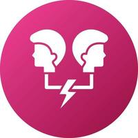 Conflicting Thoughts Icon Style vector