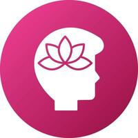 Meditation Icon Style vector