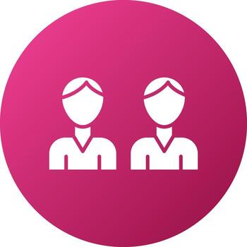 audiencias icono estilo vector