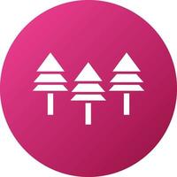 estilo de icono de bosque vector