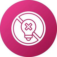 Incandescent Light Bulb Icon Style vector