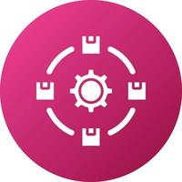 Flexible Assembly System Icon Style vector