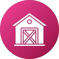 Garden Shed Icon Style vector