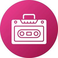 Cassette Player Icon Style vector