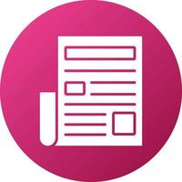 News Headline Icon Style vector