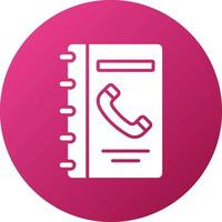 Phone Book Icon Style vector