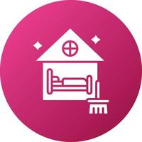 Airbnb limpieza icono estilo vector