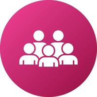 Crowd Icon Style vector