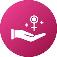 feminismo icono estilo vector