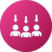 Downsizing Icon Style vector