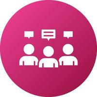 Internal Meeting Icon Style vector