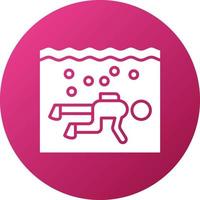 Drift Diving Icon Style vector