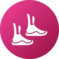 Diving Boots Icon Style vector