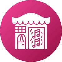 Music Shop Icon Style vector