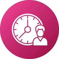 Working Hours Icon Style vector