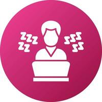 Lazy Work Icon Style vector