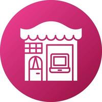 Electronics Shop Icon Style vector