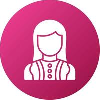 Actress Icon Style vector