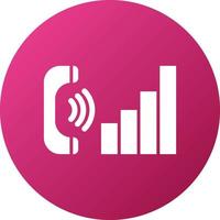 Call Analytics Icon Style vector