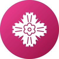 dianthus icono estilo vector