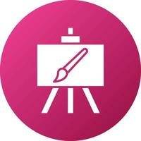 Canvas And Easel Icon Style vector
