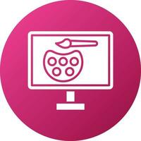 Digital Art Icon Style vector