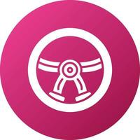 Steering Wheel Icon Style vector