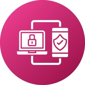 dos factor autenticación icono estilo vector