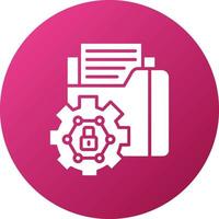 Control Over Information Icon Style vector