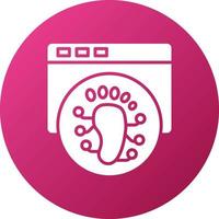 Digital Footprint Icon Style vector
