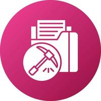 Information Mining Icon Style vector