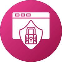 Online Privacy Icon Style vector