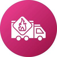 Flammable Icon Style vector