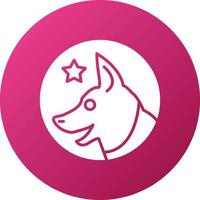 Canine Unit Icon Style vector