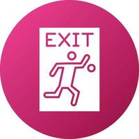 Emergency Exit Icon Style vector