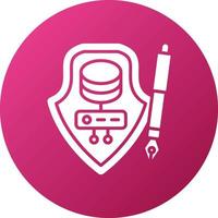 Privacy By Design Icon Style vector