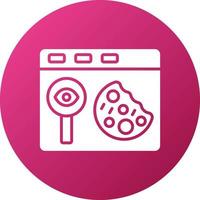 Cookie Tracking Icon Style vector