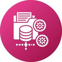 Data Processor Icon Style vector