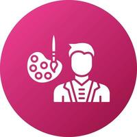 Conservator Male Icon Style vector