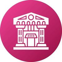 Architecture Museum Icon Style vector