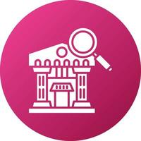 Explore The Museum Icon Style vector