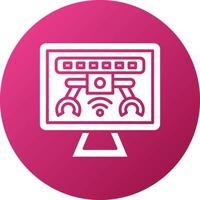 Live Production Icon Style vector