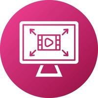 Screen Resolution Icon Style vector