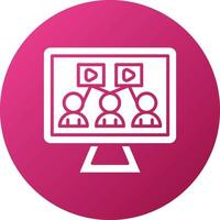 Streaming Community Icon Style vector