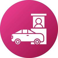 Drive Thru Icon Style vector