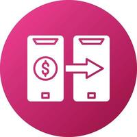Digital Financial Transactions Icon Style vector