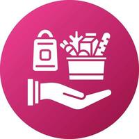Groceries Delivery Icon Style vector