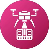 Drone Delivery Icon Style vector